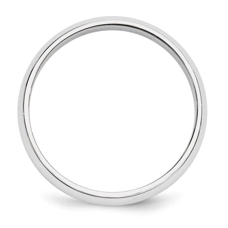 Platinum 5mm Half-Round Wedding Band