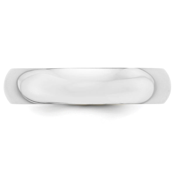 Platinum 5mm Half-Round Wedding Band