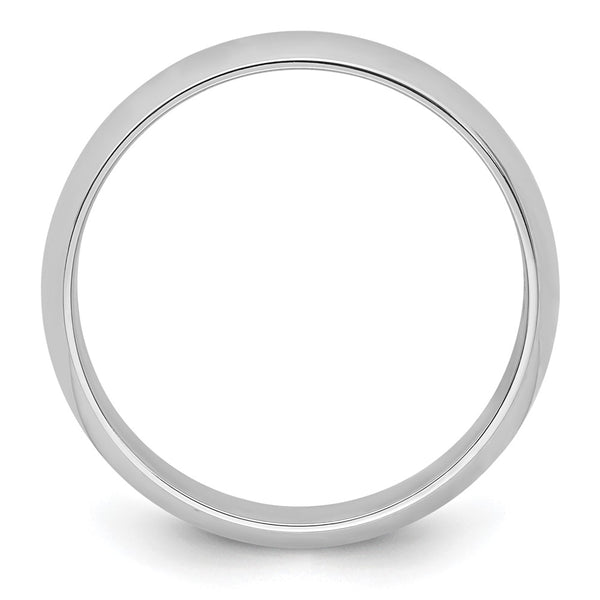 Platinum 6mm Half-Round Wedding Band
