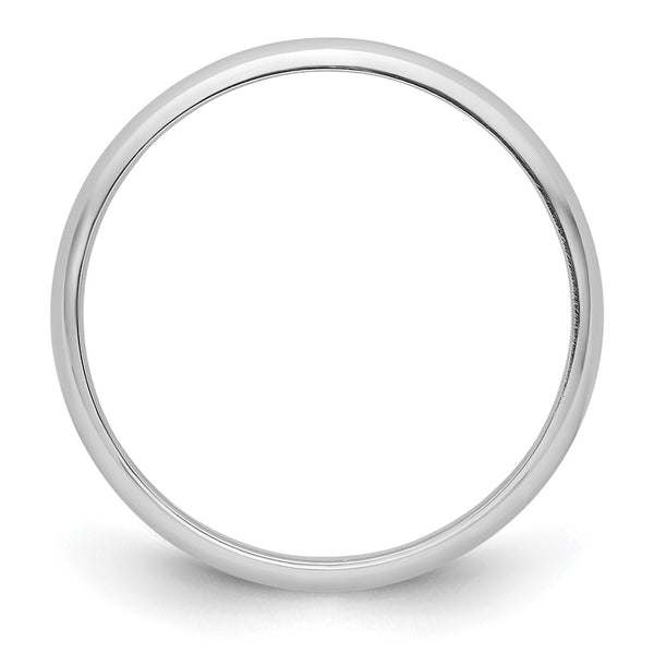 Platinum 3mm Half-Round Featherweight Band