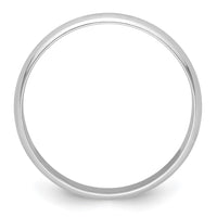 Platinum 4mm Half-Round Featherweight Band
