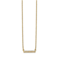 14k Diamond Bar 18 inch Necklace