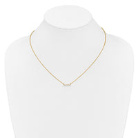 14k Diamond Bar 18 inch Necklace