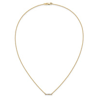 14k Diamond Bar 18 inch Necklace
