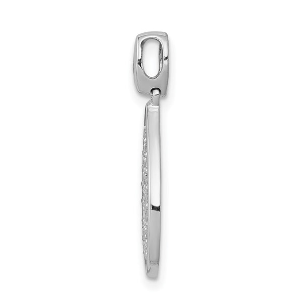 14k White Gold 1/2ct. Diamond Fancy Teardrop Pendant