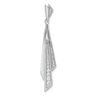 14k White Gold Fancy Diamond Pendant