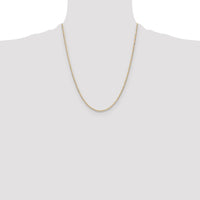 14k 2.0mm Tri-color Gold PavÃ© Valentino Chain