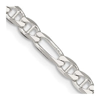 Sterling Silver 3.75mm Figaro Anchor Chain