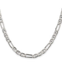 Sterling Silver 5.5mm Figaro Anchor Chain