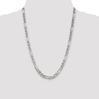 Sterling Silver 6.5mm Figaro Anchor Chain