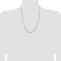 Sterling Silver 11.5mm Flat Anchor Chain