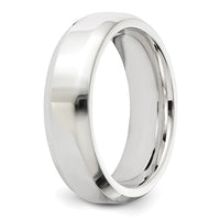 Sterling Silver 6mm Bevel Edge Size 4 Band