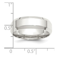 Sterling Silver 7mm Bevel Edge Size 9.5 Band
