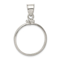Sterling Silver 21.1 x 2.0mm $0.05 Screw Top Coin Polished Bezel Pendant