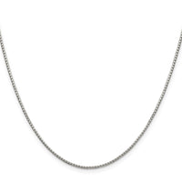 Sterling Silver 1.35mm 8 Sided Box Chain