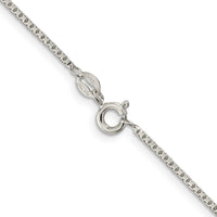 Sterling Silver 1.35mm 8 Sided Box Chain