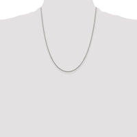 Sterling Silver 1.35mm 8 Sided w/4in ext. Box Chain