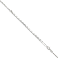 Sterling Silver 1.35mm 8 Sided w/4in ext. Box Chain