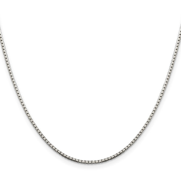 Sterling Silver 1.5mm 8 Sided Box Chain