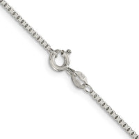 Sterling Silver 1.5mm 8 Sided Box Chain