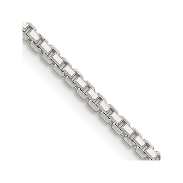 Sterling Silver 1.7mm 8 Sided Box Chain
