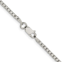 Sterling Silver 2mm 8 Sided Box Chain