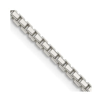 Sterling Silver 2mm 8 Sided Box Chain