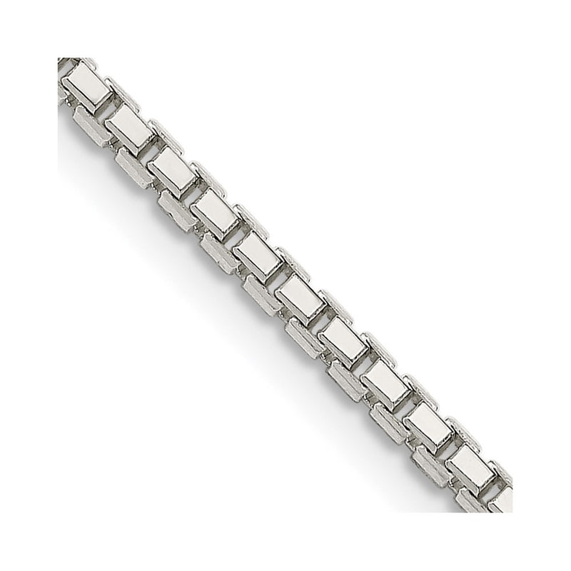 Sterling Silver 2mm 8 Sided Box Chain