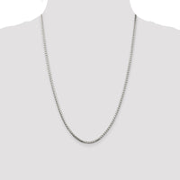 Sterling Silver 2.5mm 8 Sided Box Chain