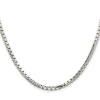 Sterling Silver 2.9mm 8 Sided Box Chain
