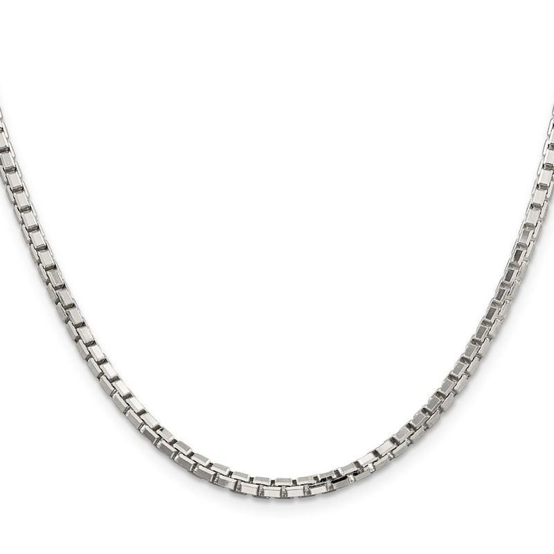 Sterling Silver 2.9mm 8 Sided Box Chain