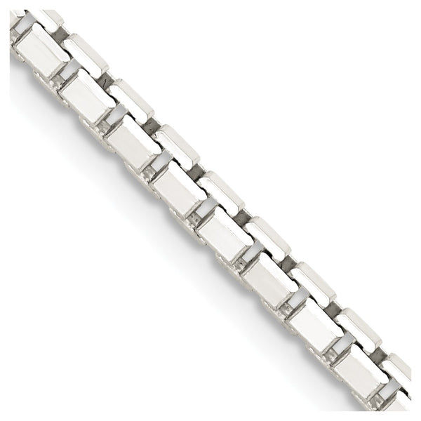 Sterling Silver 2.9mm 8 Sided Box Chain