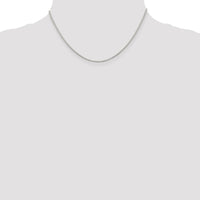 Sterling Silver Rhodium-plated 1.1mm Box Chain
