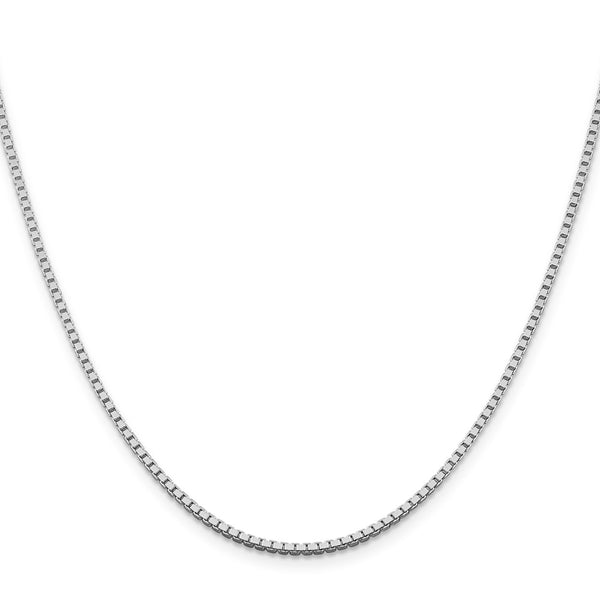 Sterling Silver Rhodium-plated 1.75mm Box Chain