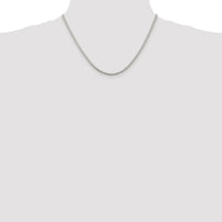 Sterling Silver Rhodium-plated 2.5mm Box Chain