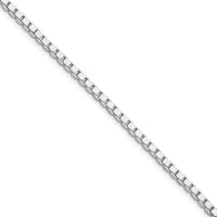 Sterling Silver Rhodium-plated 3mm Box Chain