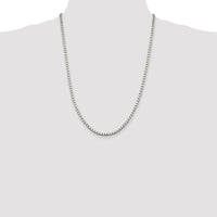 Sterling Silver Rhodium-plated 3.25mm Box Chain
