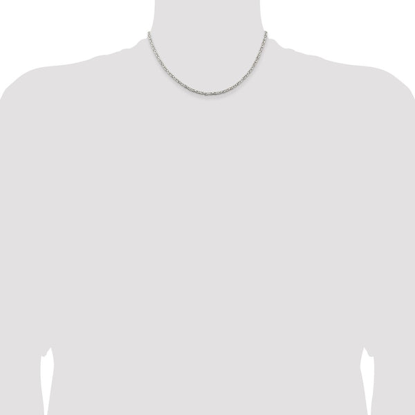 Sterling Silver 2.5mm Byzantine Chain