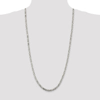 Sterling Silver 4.25mm Byzantine Chain