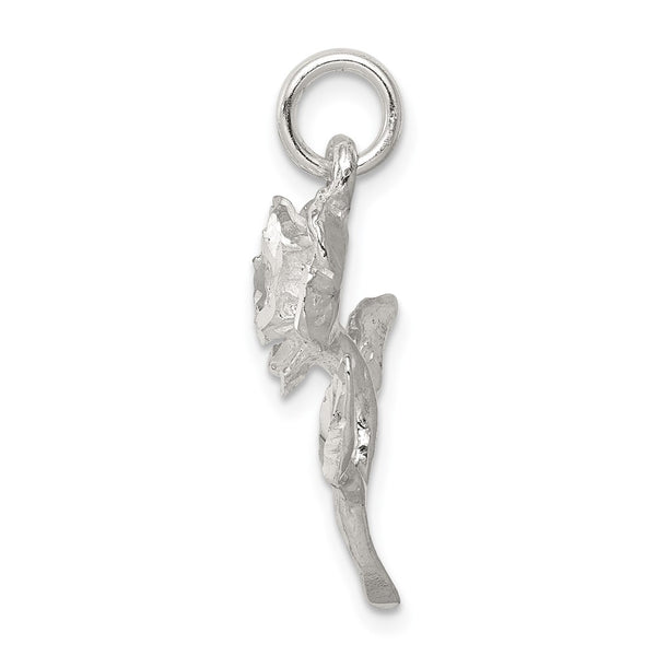 Sterling Silver Rose Pendant