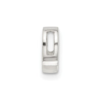Sterling Silver E-coated Letter Q Slide Charm