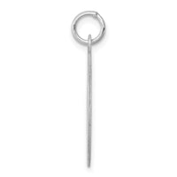 Sterling Silver Rhodium-plated Caduceus Disc