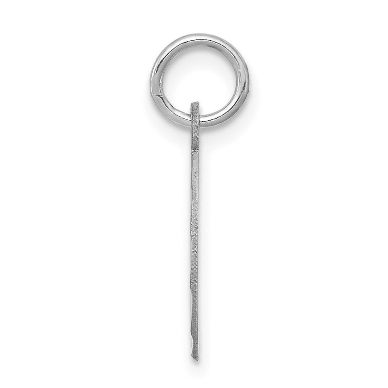 Sterling Silver Rhodium-plated Holy Communion Disc Charm