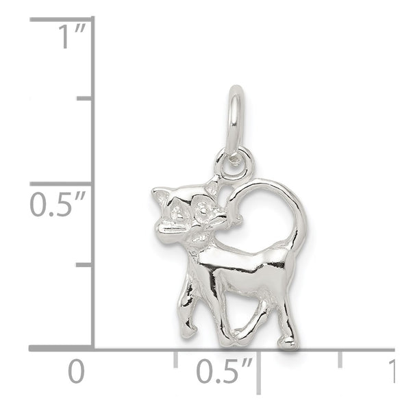 Sterling Silver Cat Charm