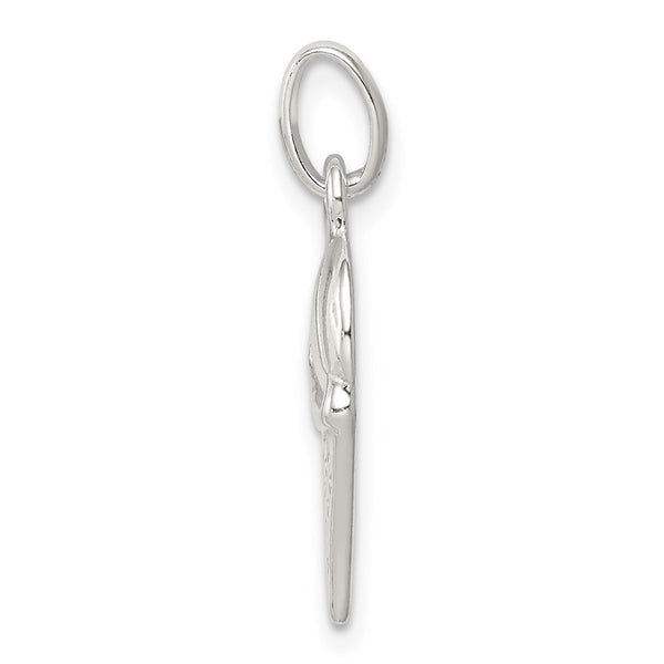 Sterling Silver Basketball in Hoop Charm