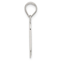 Sterling Silver Rhodium-plated Letter Q Initial Pendant