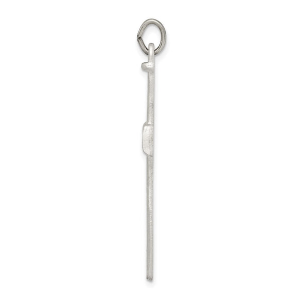 Sterling Silver Antiqued Nail Cross Pendant