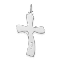 Sterling Silver Platinum-plated INRI Crucifix Pendant
