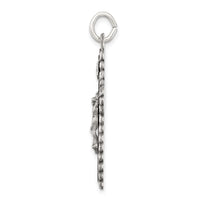 Sterling Silver Antiqued INRI Crucifix Pendant