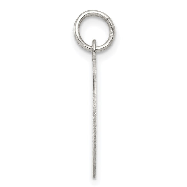 Sterling Silver Rhodium-plated Happy Birthday Disc Charm